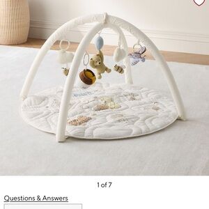 Pottery Barn Winnie the Pooh Cream Baby Play Gym with Toys